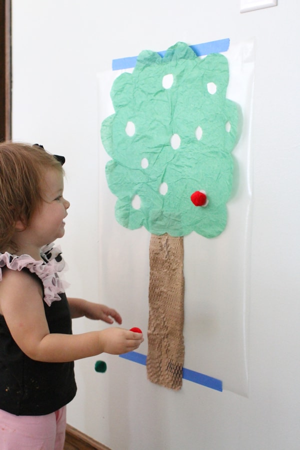Sticky Apple Tree for Toddlers