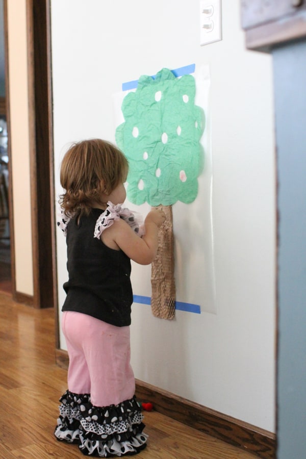 Sticky Apple Tree For Toddlers