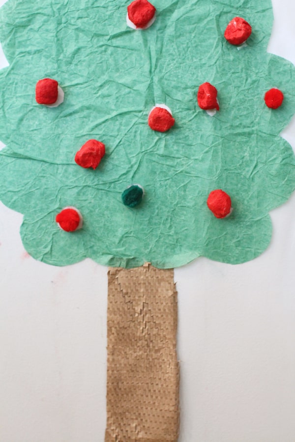 Sticky Apple Tree for Toddlers