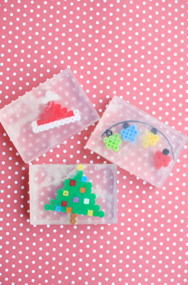 Perler Bead Christmas Soap
