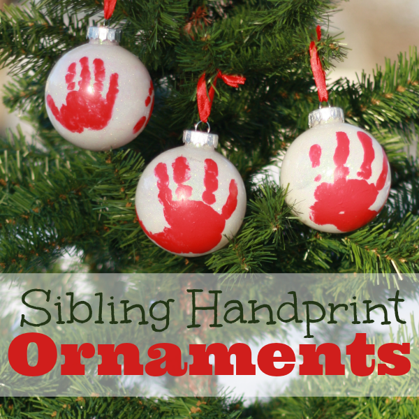 Handprint ornaments