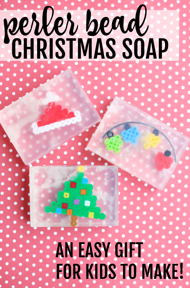 Perler Bead Christmas Soap:  Easy Gift for Kids to Make