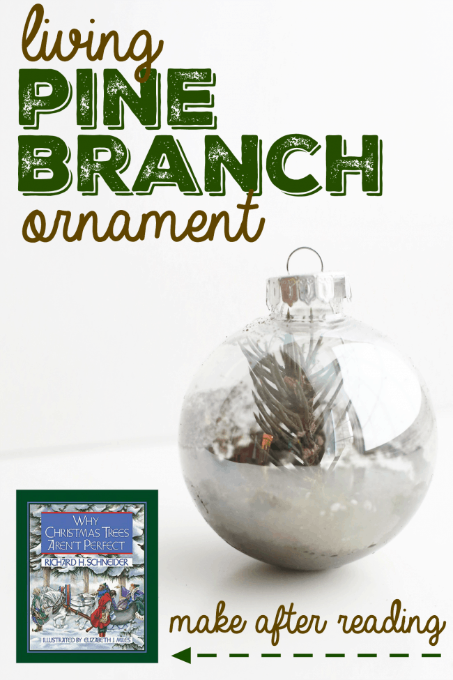 Why Christmas Trees Aren’t Perfect:  Living Pine Branch Ornament