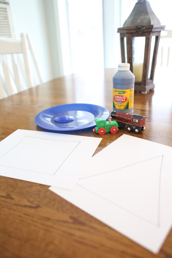 Painting Shapes with Trains