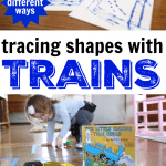 Tracing Shapes with Trains after Reading the Little Engine that Could