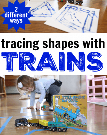 Tracing Shapes with Trains after Reading the Little Engine that Could