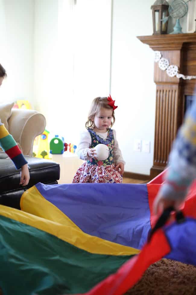 Parachute Play for Toddlers