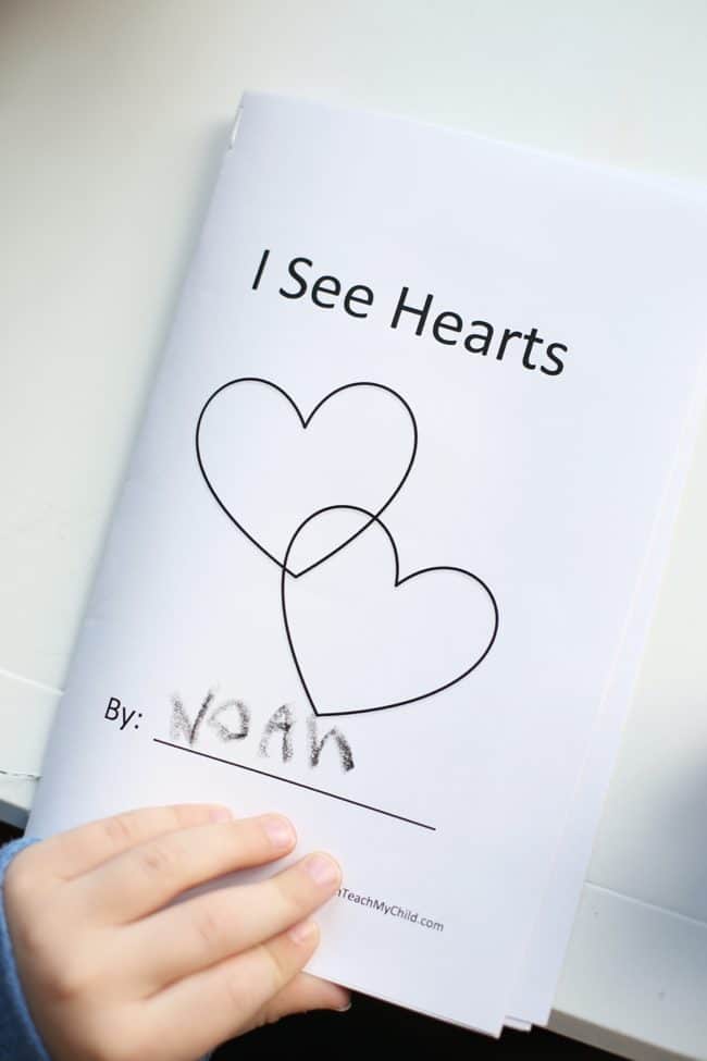 I See Hearts Printable Valentine's Day Book