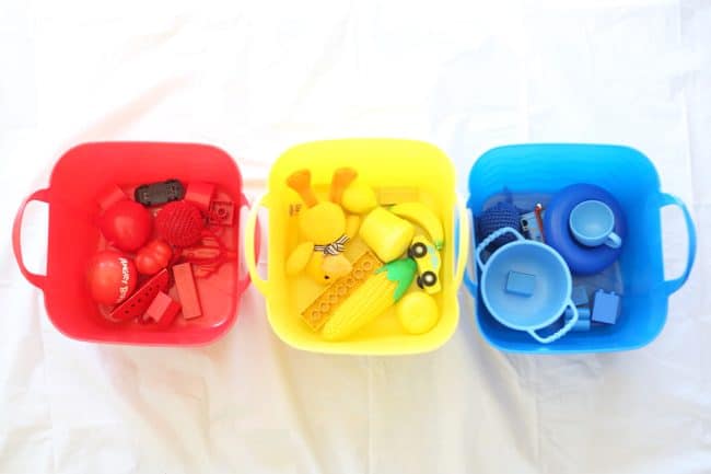 Sorting Toys by Color