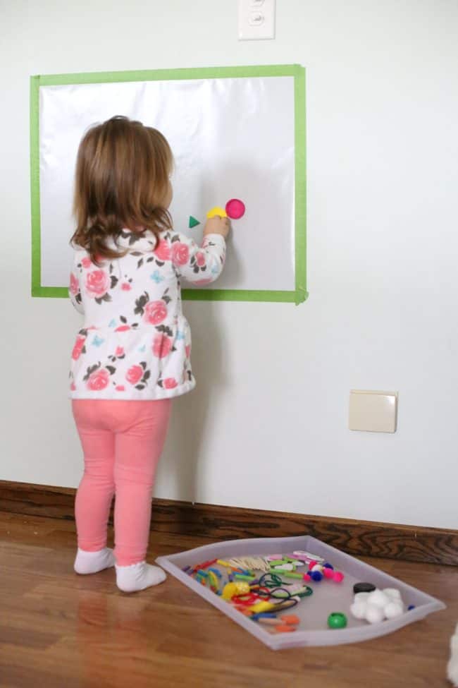Sticky Mural for Toddlers