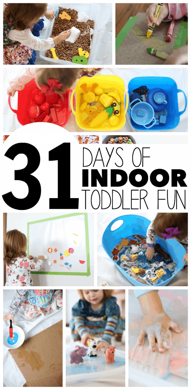 100+ No-Prep Indoor Activities for 2 & 3 Year Olds - Happy Toddler Playtime