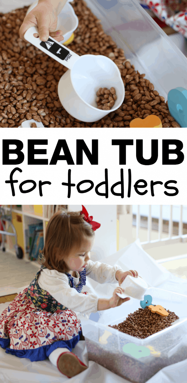 Bean Sensory Tub for Toddlers