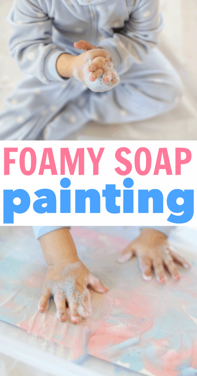 Foamy Soap Painting for Toddlers