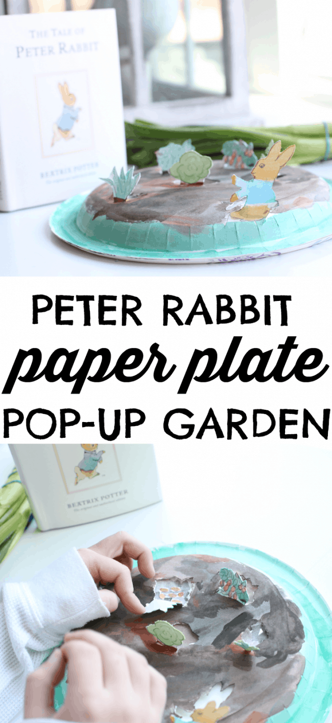 Peter Rabbit Paper Plate Pop-Up Garden