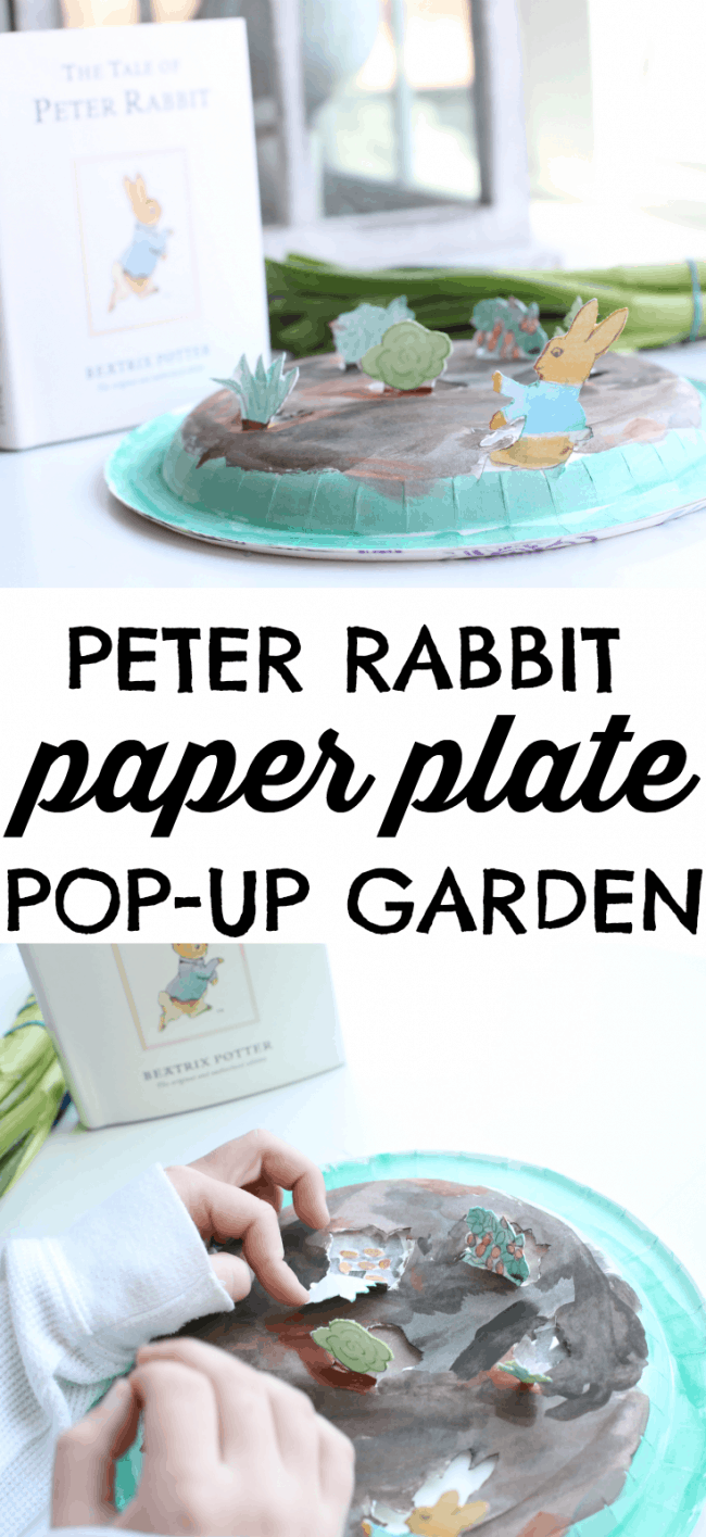 Peter Rabbit Paper Plate Pop Up Garden I Can Teach My Child