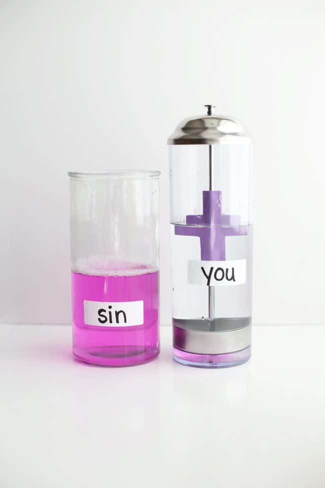 Science Experiment: Jesus Washes Our Sins Away