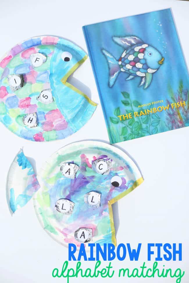 Rainbow Fish Alphabet Matching Craft