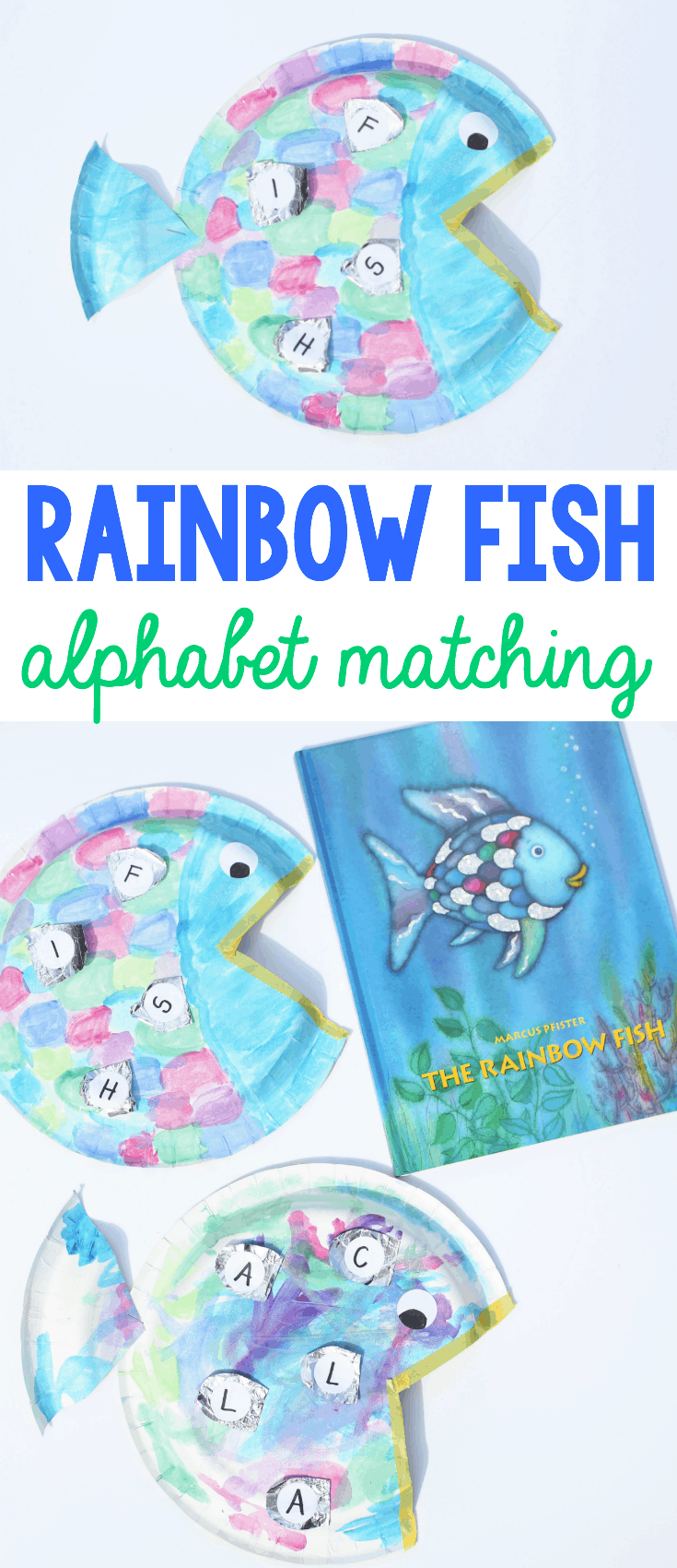 Rainbow Fish Alphabet Matching Craft