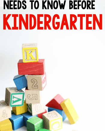 What Your Child Really Needs to Know Before Kindergarten