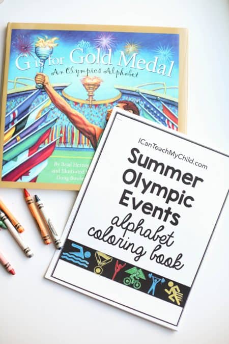 Summer Olympic Events Alphabet Coloring Book