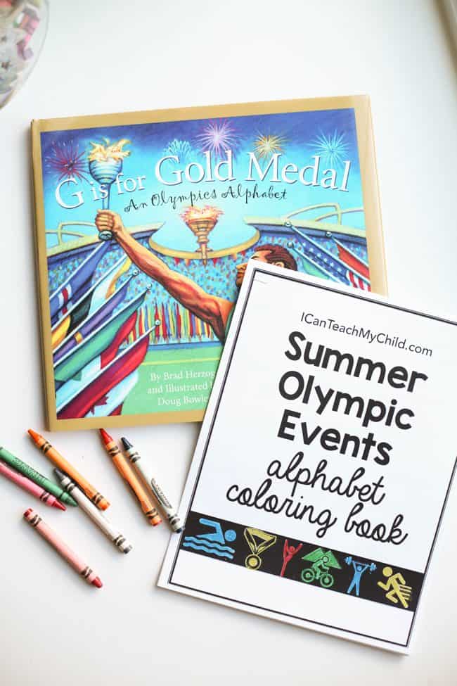 Summer Olympic Events Alphabet Coloring Book