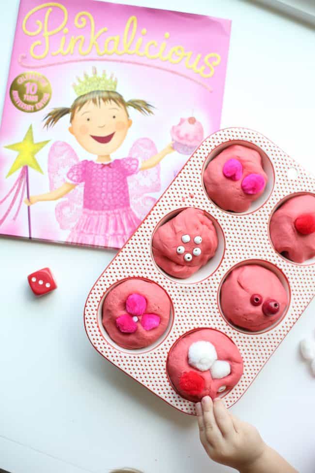 Pinkalicious Roll & Count Playdough Cupcakes