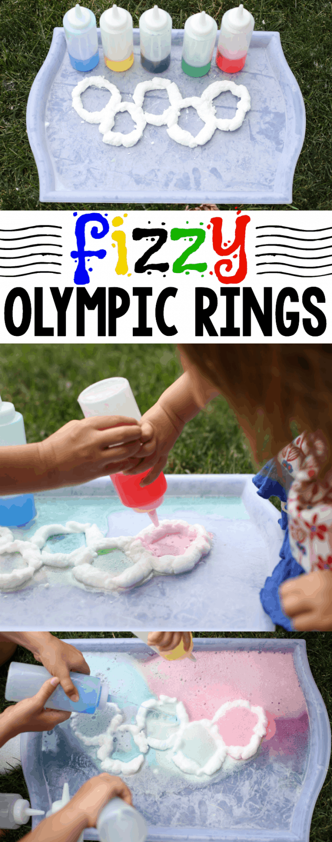 DIY Olympic Rings Dessert Table Backdrop - Party Ideas | Party Printables  Blog