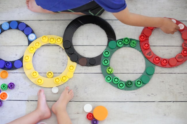 Olympic Rings Cap Sorting