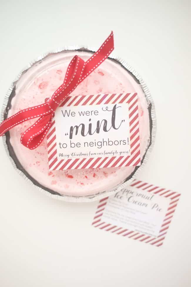 Peppermint Ice Cream Pie Neighbor Gift