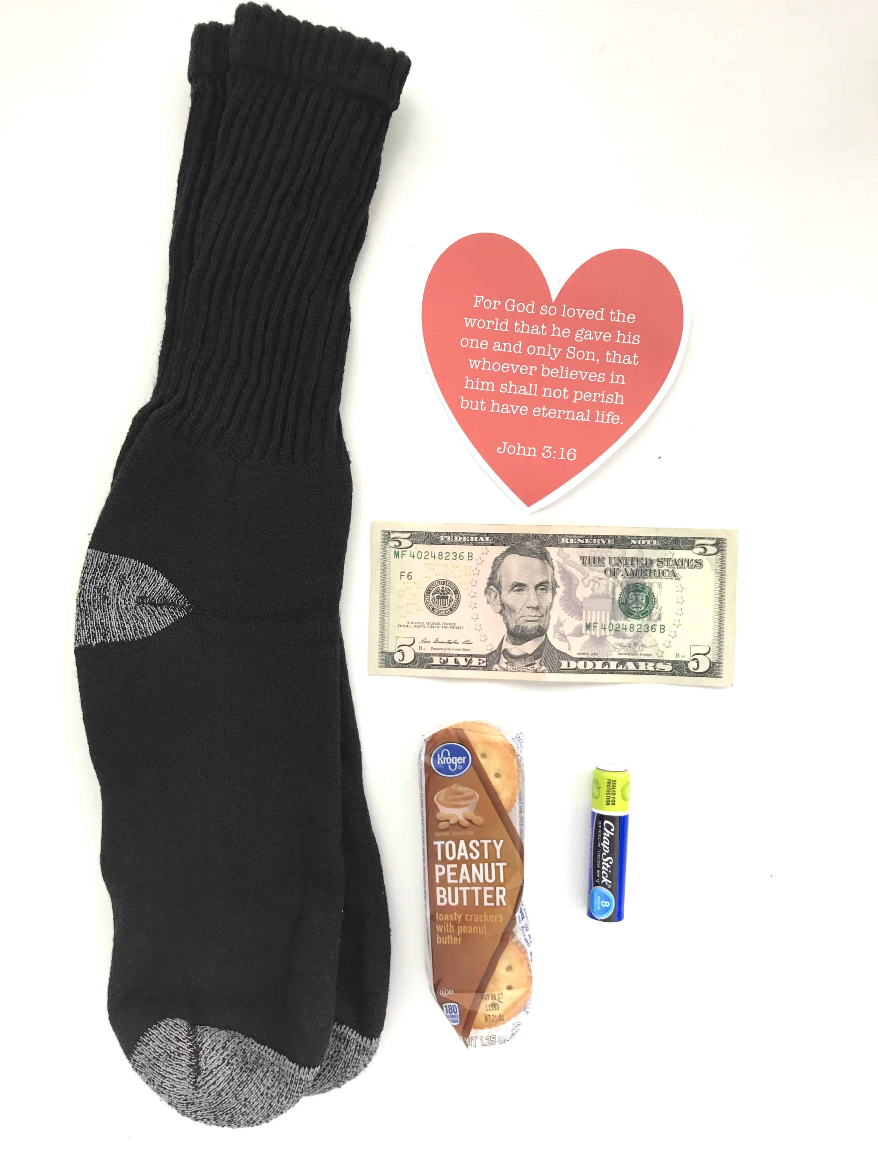 Contents of Mini Blessing Bags for February