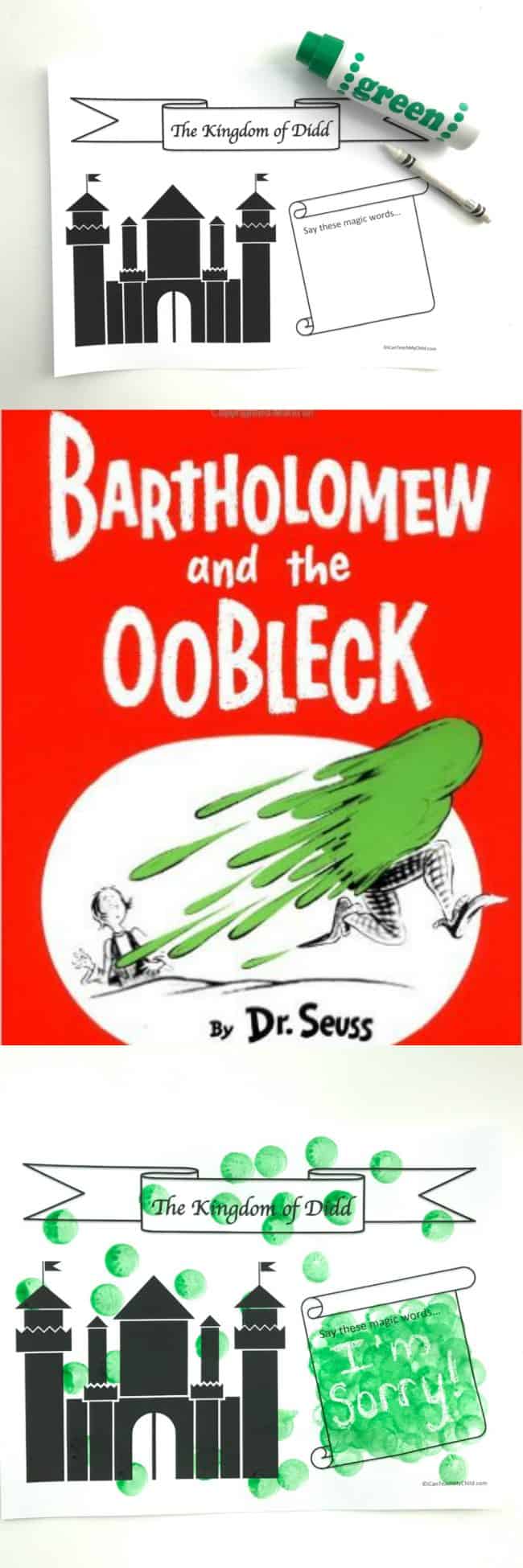 Free Printable Bartholomew and the Oobleck Magic Art Activity:  Perfect Dr. Seuss Activity