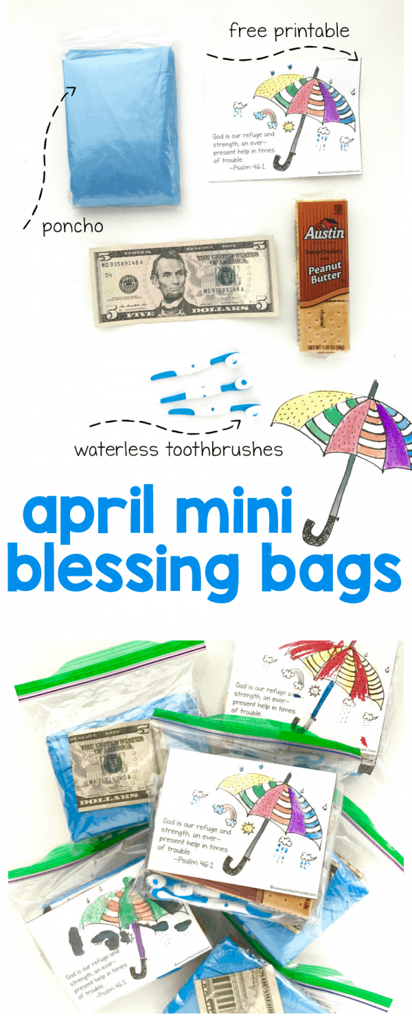 April Blessing Bags with Free Printable - I Can Teach My Child!