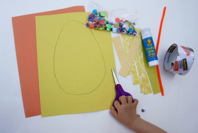 Snippy Chicks Scissor Skill Spring Craft for Toddlers