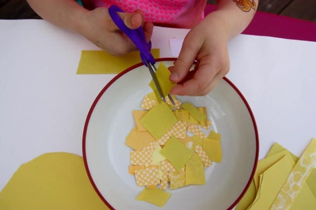 Snippy Chicks Scissor Skill Spring Craft for Toddlers