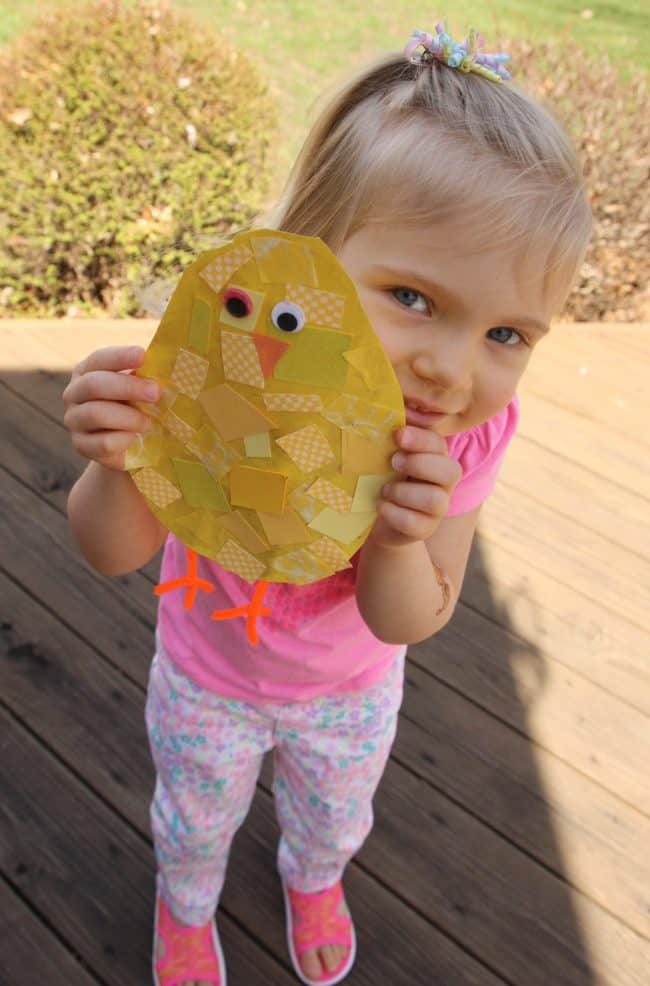 Snippy Chicks Scissor Skill Spring Craft for Toddlers