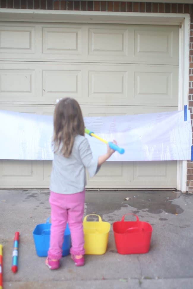Water Soaker Painting for Toddlers