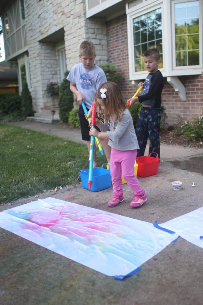 Water Soaker Painting for Toddlers