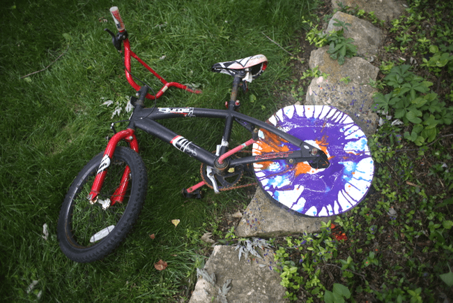 Bicycle Spin Art
