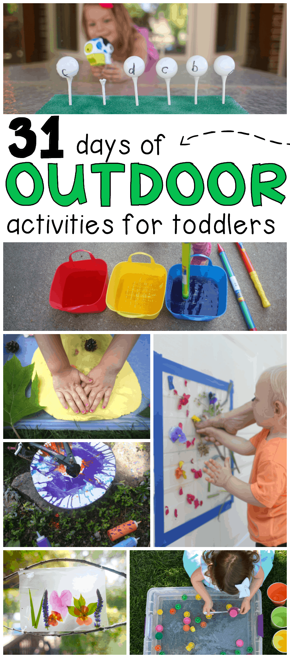 31 Days of Outdoor Activities for Toddlers - I Can Teach My Child!