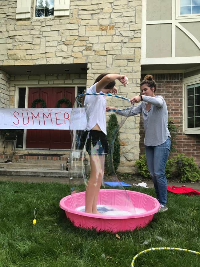 Giant Bubbles and Teenagers