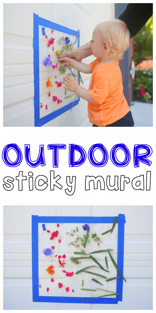 Outdoor Sticky Mural for Toddlers