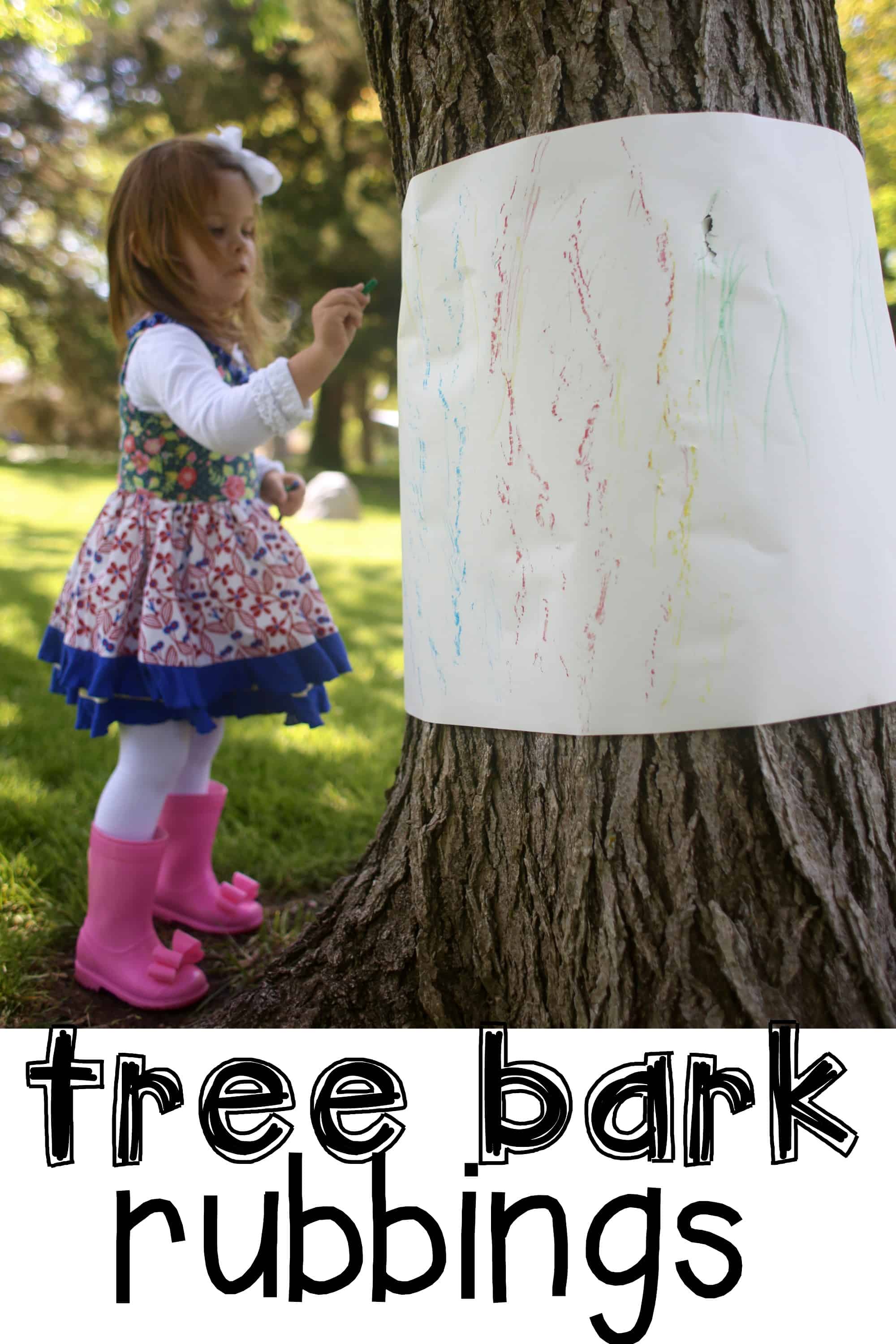 Outdoor Tree Bark Rubbings - I Can Teach My Child!