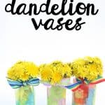 Recycled Spice Jar Dandelion Vases