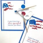 Star Spangled Banner Handprint Art with Printable