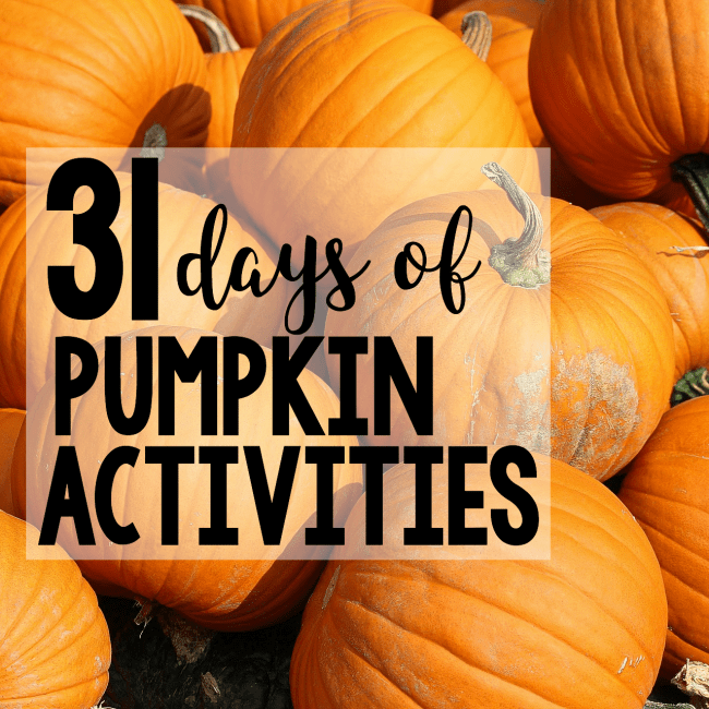 31 Days of Pumpkin Activities