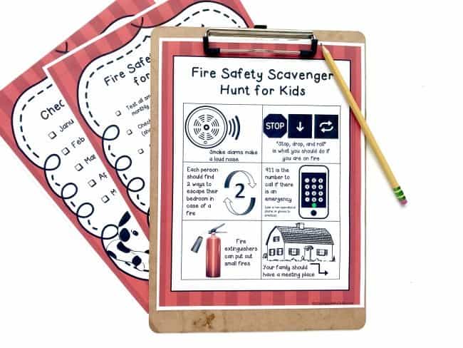 Fire Safety Checklist and Scavenger Hunt