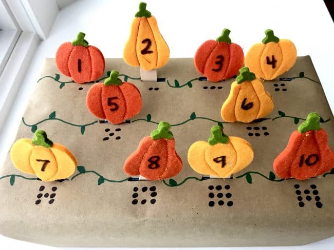 Pumpkin Patch Number Match