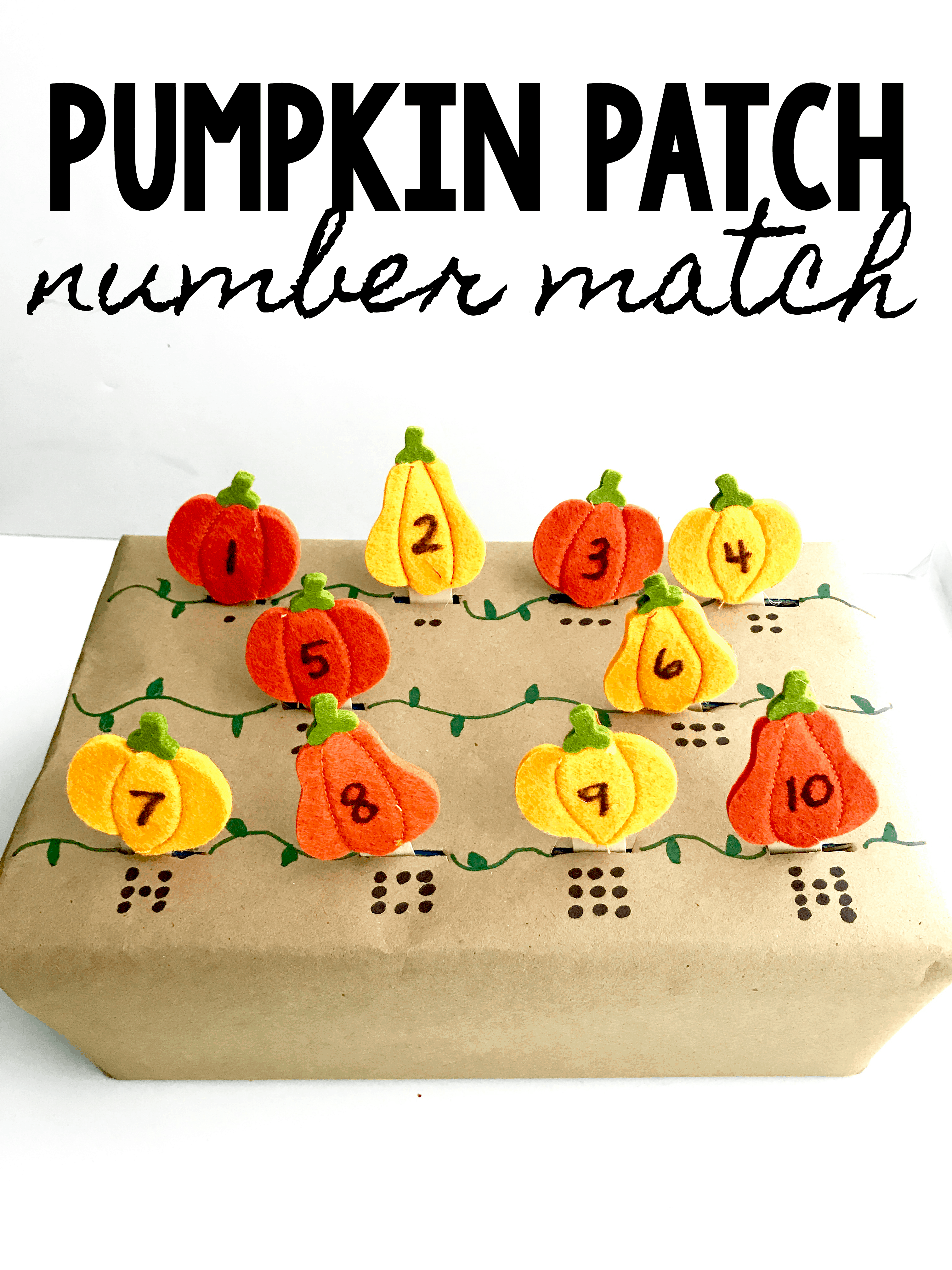 Pumpkin Patch Number Match I Can Teach My Child 