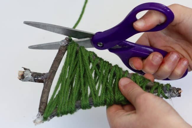 Easy String Art Christmas Tree Ornament