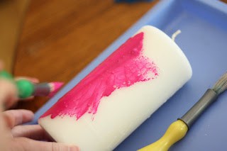 painting the candle